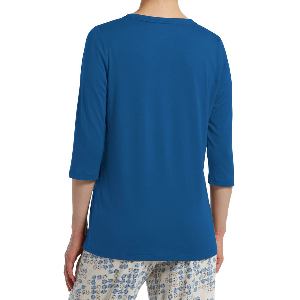 HUE Solid V-Neck 3/4 Sleeve Tee - Picture 2 of 3